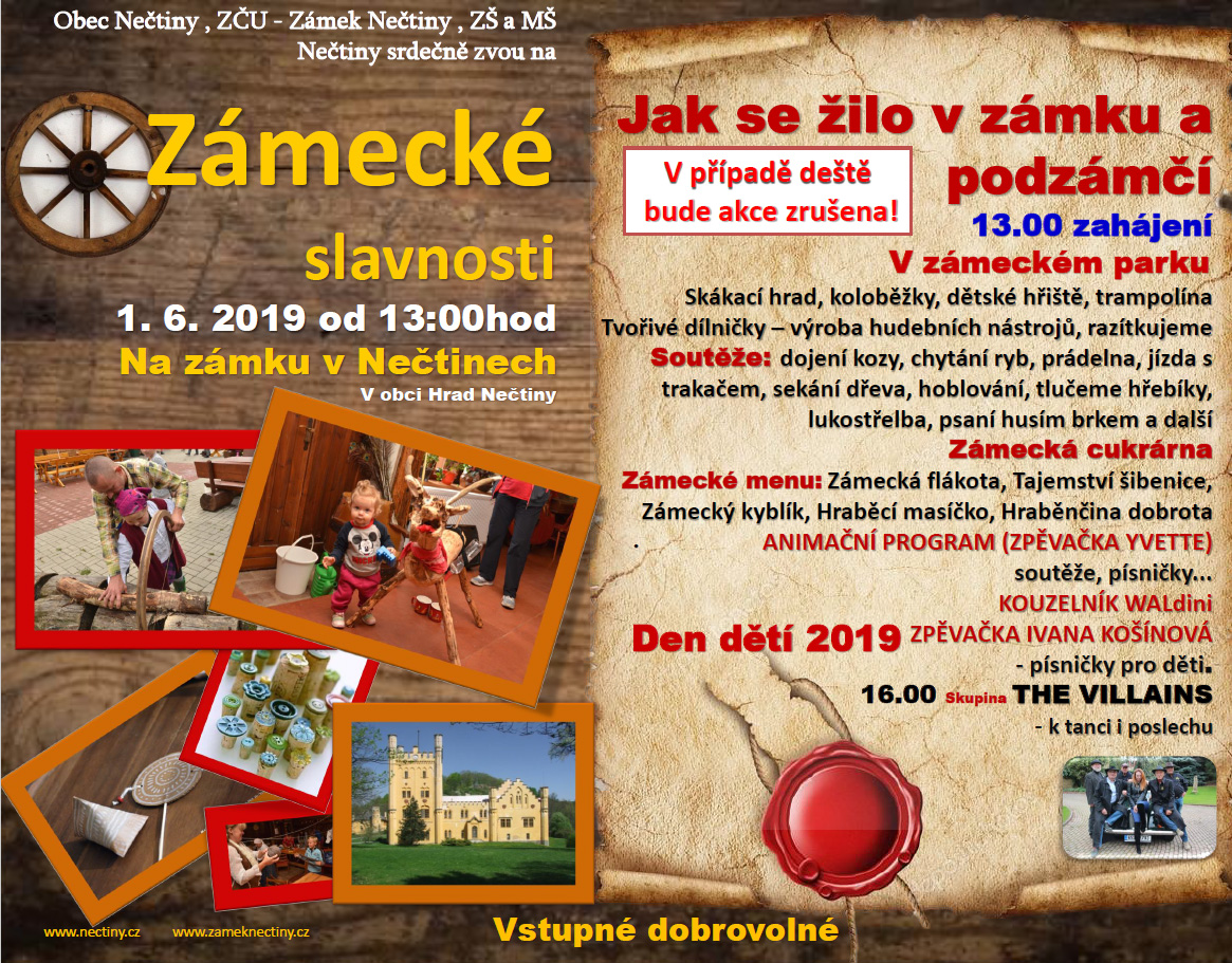 zamecke slavnosti letak